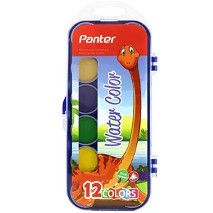آبرنگ 12 رنگ پنتر Panter مدل PWC102 با قلمو