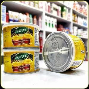 آناناس حلقهای کنسروی KOLLY در شربت سبکCanned Pineapple Slices in Light Syrup