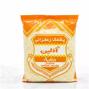 پشمک الیافی زعفرانی300 گرم آدلین