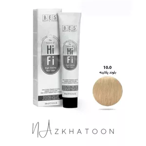 رنگ موی 100 میل بس BES سری NATURAL شماره 10 0 بلوند پلاتینه