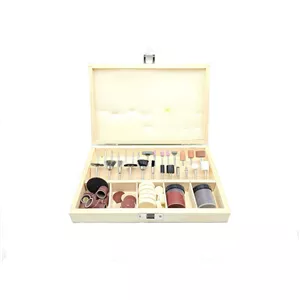 مجموعه مته فرز انگشتی جعبه چوبی 100 عددی اوکی مدل OK-2010
