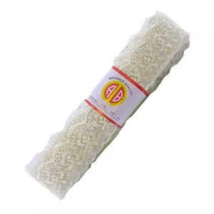 نوار یراق مدل ارگانزا طرح تور یک طرفه کد SH طول 2.25 متر