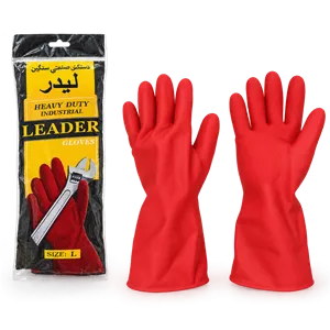دستکش صنعتی لیدر (کارتن 216 جفتی) سایزبندی متنوع