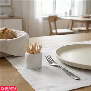 جا خلال دندان چینی زرین هتلی مدل استوانه 