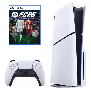 کنسول بازی سونی مدل PlayStation 5 Slim ظرفیت 1 ترابایت ریجن اروپا سری CFI-2116 به همراه بازی EA Sports FC 26