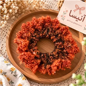 کش مو بافتنی نارنجی