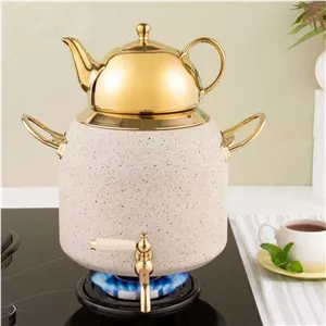 کتری و قوری RIVER ریور 6لیتر شیردار گرانیتی کرم کد 5844