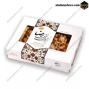 نان چای گل ترد نباتی رضا - جعبه بزرگ