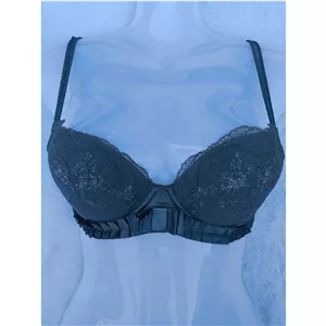 سوتین اسفنجی سایز 65 و 70 کاپ C رنگ خاکستری تیره 