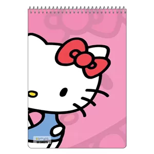دفتر نقاشی 50 برگ سیمی کارنیکا طرح hello kitty کد 10602 65J
