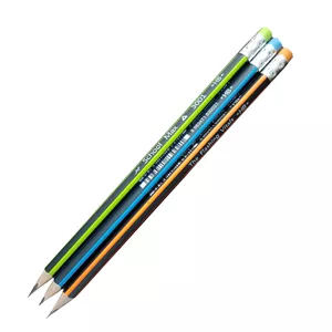 مداد مشکی اسکول مکس کد 3001 بسته 3 عددی PC2