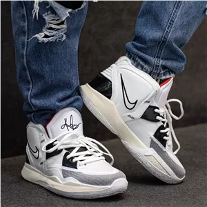 کتونی بسکتبالی نایک کایری 8 سفید مشکی Nike Kyrie 8
