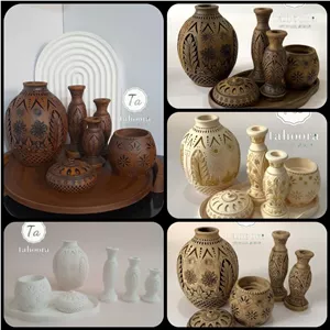 گلدان و دکوری طرح ترنج 