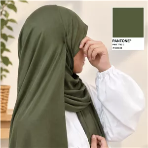 شال کشی کویتی سبز زیتونی شال کشی عربی