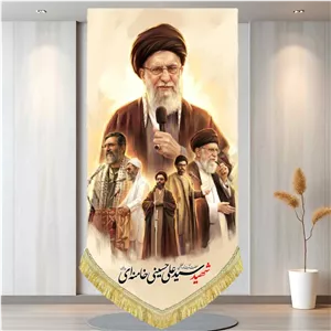 کتیبه شمایل آیت الله سید علی خامنه ای رهبر شهید