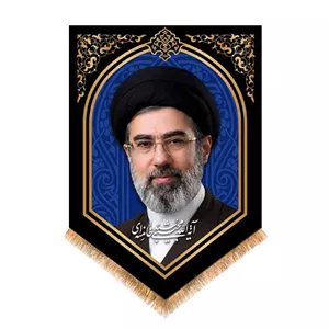 کتیبه تابلویی مزین به تصویر آیت الله سید مجتبی خامنه ای کد 32987 سایز 50X70