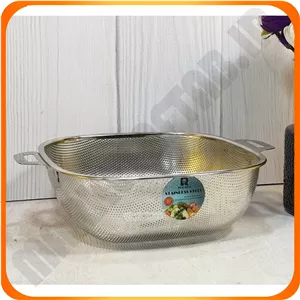آبکش مربع پانچ دسته دار سایز 26استیل نگیرL3705 زومبا