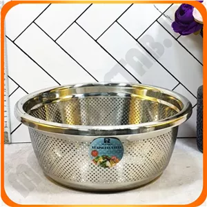 آبکش گرد بدون دسته سایز 28 استیل نگیرL5249 زومبا