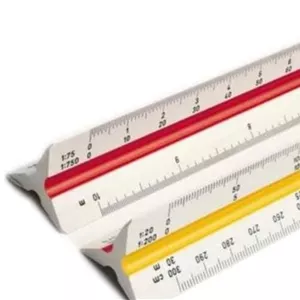 خط کش اشل دو مقیاس مهندسی فابل 