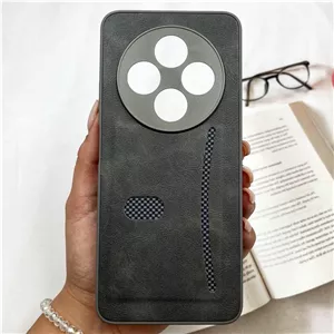 قاب گوشی Redmi 14CRedmi A4Poco C75 شیائومی Smart Wallet جاکارتی چرم اورجینال کربن اسپرت محافظ لنز دار تیتانیوم کد 