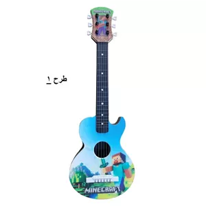 گیتار اسباببازی طرح ماینکرفت (Minecraft)ساز 6 سیم آموزشی کودک تم استیو