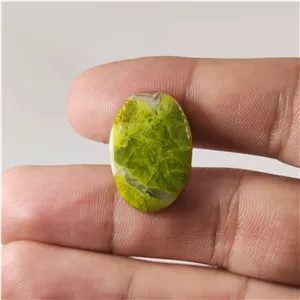 نگین سنگ اپال (اوپال) سبز معدنی و طبیعی
