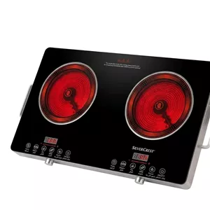 اجاق گاز دو شعله شیشهای سیلور کرست مدل SC-8000D