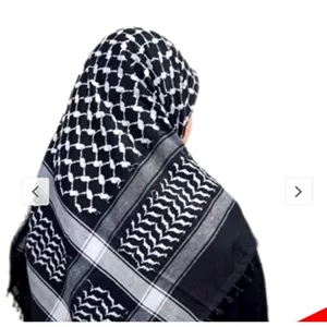 چفیه عربی گلدوزی شده سایز 120در120 سانت