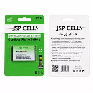 باتری شارژی تلفن بی سیم پاناسونیک مدل P-107 (برند JSP CELL)