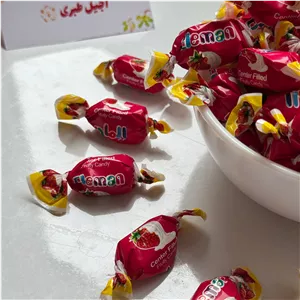 تافی مغزدار خامه توت فرنگی المان 500 گرمی