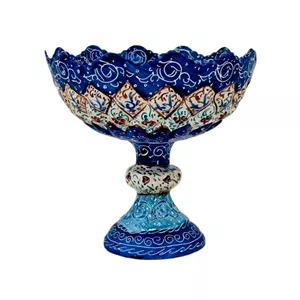 قندان پایه دارمیناکاری(مناسب قندان،آجیل خوری،بستنی خوری)