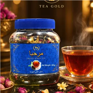 چای سیاه مرحبا مراکشی قوطی 200 گرم Marhaba مدل Fruity Tippy Tea