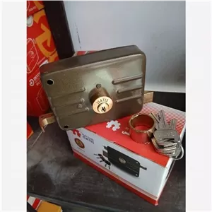  قفل درب حیاطی ایساتیس کلید دوشیار برنجی
