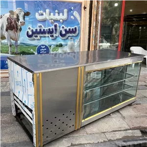 یخچال ویترینی میز کاری پیشخوان با کشو