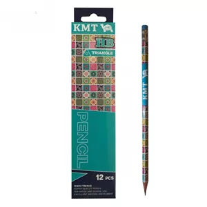 مداد مشکی کی ام تی طرح فرش کد 103 بسته 12 عددی 