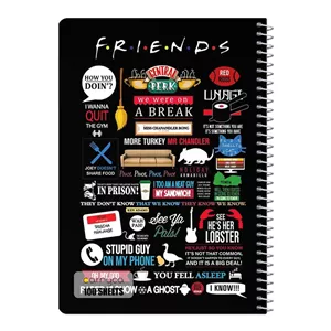 دفتر شطرنجی 100 برگ سیمی کارنیکا طرح فرندز Friends کد 47843 65J