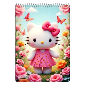 دفتر نقاشی 50 برگ سیمی کارنیکا طرح hello kitty کد 16619 65J