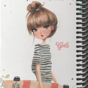 دفترچه یادداشت 100 برگ دات نوت مدل دخترانه she, the skater های کالا