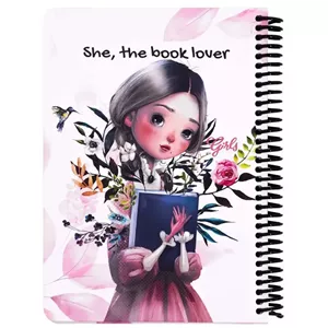 دفترچه یادداشت 100 برگ دات نوت مدل دخترانه she, the book lover های کالا