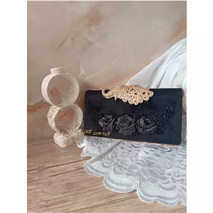 کیف کلاج مجلسی قفل طاووسی