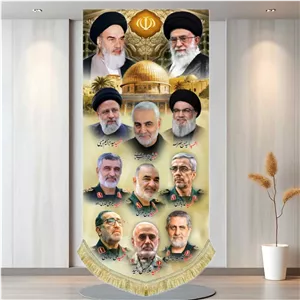 کتیبه مخمل تصویر آیت الله خامنه ای و شهدای اقتدار