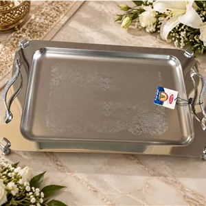 سینی پذیرایی مجلسی،پایه دار، سیلور