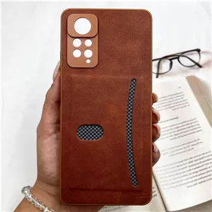 قاب گوشی Redmi Note 11 ProRedmi Note 12 Pro 4G شیائومی Smart Wallet جاکارتی چرم اورجینال کربن اسپرت محافظ لنز دار عسل