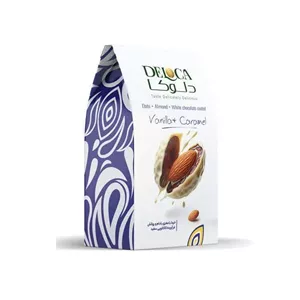 خرما با مغز بادام و روکش کاکائویی سفید
