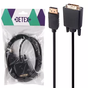 کابل تبدیل Display به DVI دیتکس پلاس +Detex طول 1.8 متر