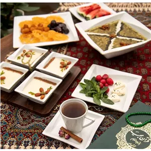 کاسه مربع لب طلا برند لمونژ
