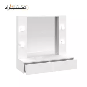 میز آرایش نوردار دیواری کشودار هیراد مدل U109