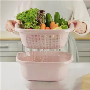 آبکش و لگن چهار گوش باران سایز 3