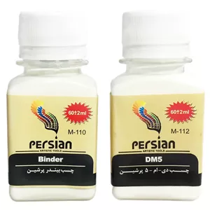 چسب بیندر و DM5 پرشین مدل BD60 حجم 120 میلیلیتر بسته 2 عددی