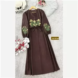 کفتان گلدوزی اروشا پاییزی مخمل کبریتی ریز فری سایز